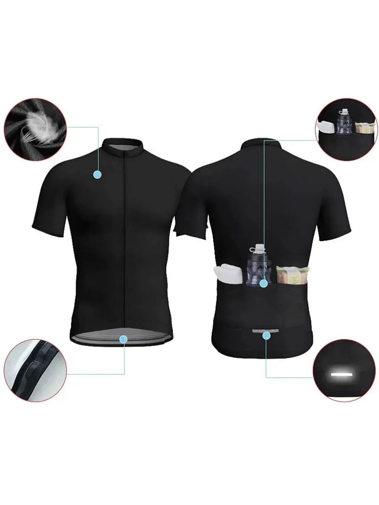 2024 Cycling Clothes Summer Men Funny Bicycle Shirt Cycle Short Sleeve MTB Jersey Road Bike Clothing
