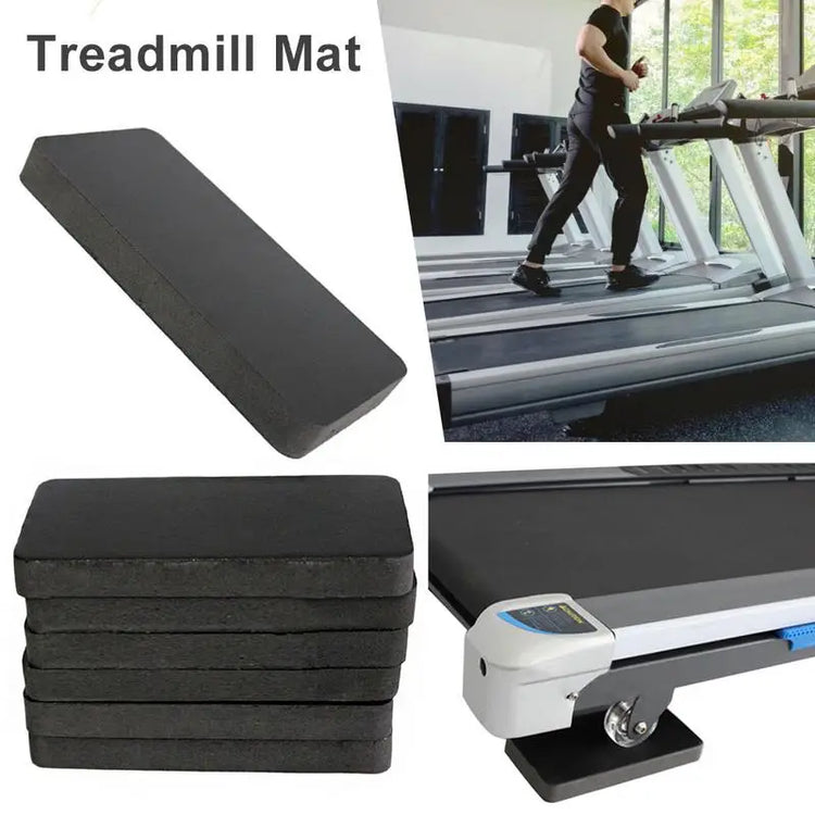 6PCS Treadmill Mat Sound Insulation Cushion Exercise Equipment Mat with High Density Rubber Shockproof Pad for Any Gym Equipment
