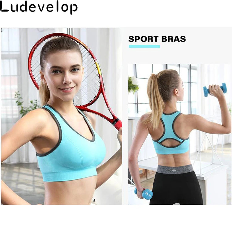 Neon Color Quick Dry Sports Bra - Stylish Yoga Gym Training Running Compression High Support Bra Top Sports Clothing Activewear