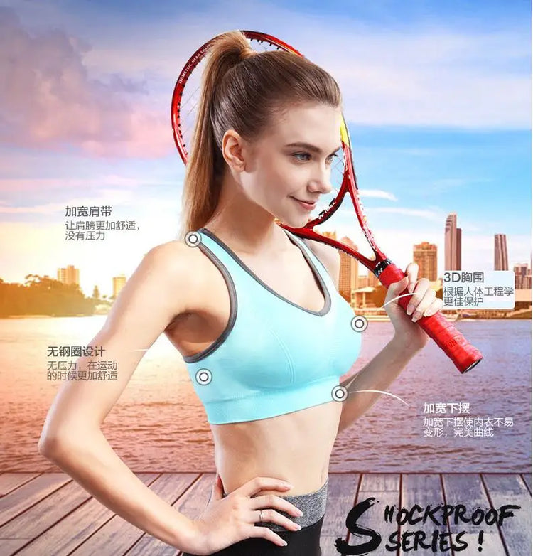 Neon Color Quick Dry Sports Bra - Stylish Yoga Gym Training Running Compression High Support Bra Top Sports Clothing Activewear