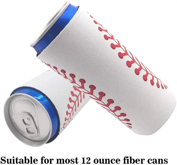 2Pack Skinny Can Cooler Bag, Wine Cooler Bag Beer Cooler for Bottles and Cans Colourful Neoprene Beer Coolies Beer Holders 12Oz