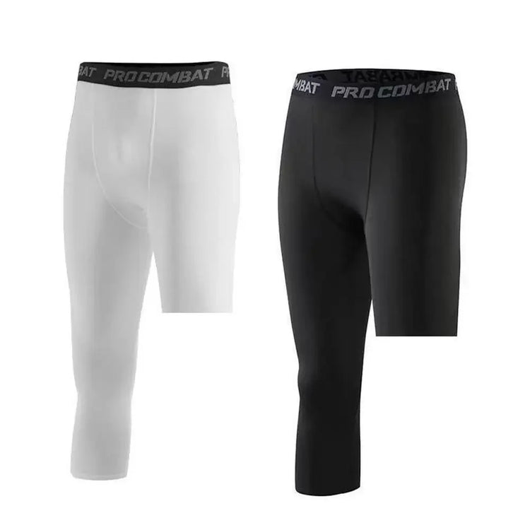 Single Leg Basketball Leggings Quick Drying Men&