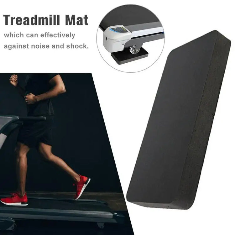 6PCS Treadmill Mat Sound Insulation Cushion Exercise Equipment Mat with High Density Rubber Shockproof Pad for Any Gym Equipment