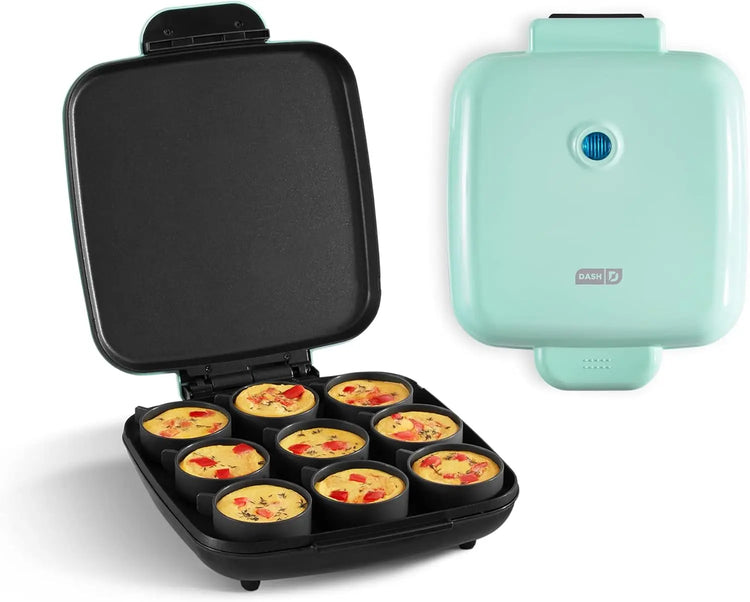 Sous Vide Style Family Size Egg Bite Maker for Breakfast Bites, Sandwiches, Healthy Snacks or Desserts & Mini Rice Cooker Steame