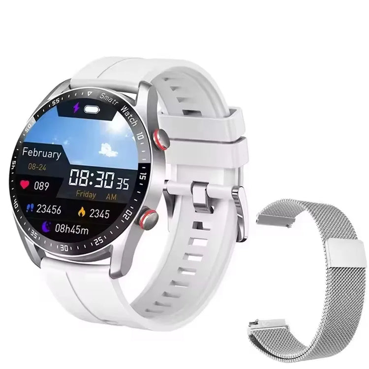 2025 New Bluetooth Call Smart Watch Men 360*360 HD Display Heart Rate Fitness Tracker ECG+PPG Business Smartwatches for Huawei