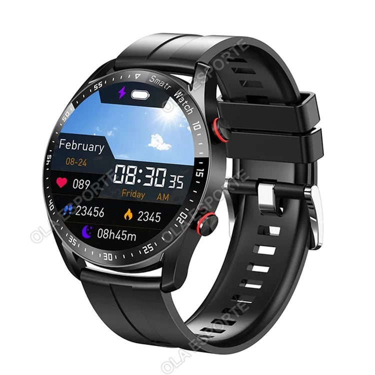 2025 New Bluetooth Call Smart Watch Men 360*360 HD Display Heart Rate Fitness Tracker ECG+PPG Business Smartwatches for Huawei