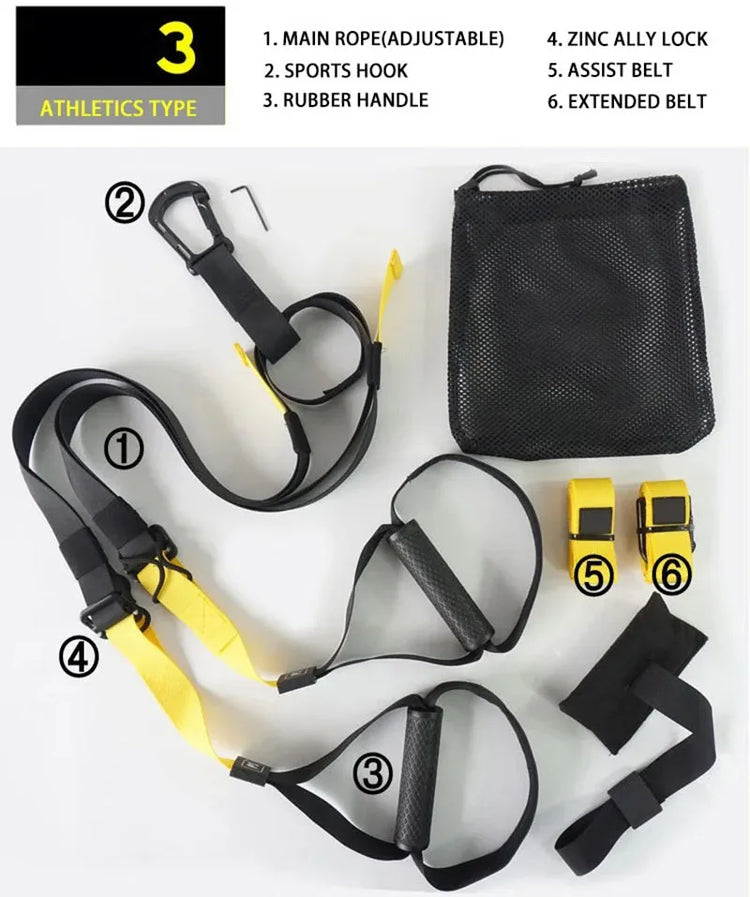 Hanging Training Strap Adjustable Fitness Band Chest Exercise Strap Resistance Training Home Gym Exercise Equipment Resistance