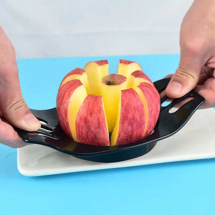 1PC Kitchen Gadgets Plastic Apple Cutter Stainless Steel Slicer Fruit Divider Household Fruit Cutter Corer Apple Cutter