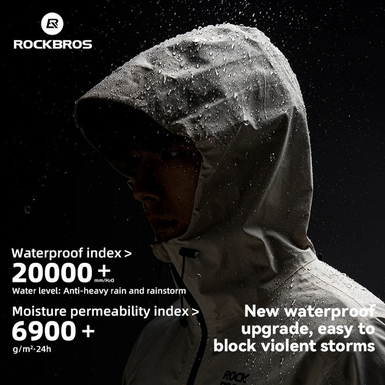 Cycling Raincoat Hooded Jacket Waterproof Breathable Leisure Coat Trekking Men Women Outdoor Sports Clothing Raincoat