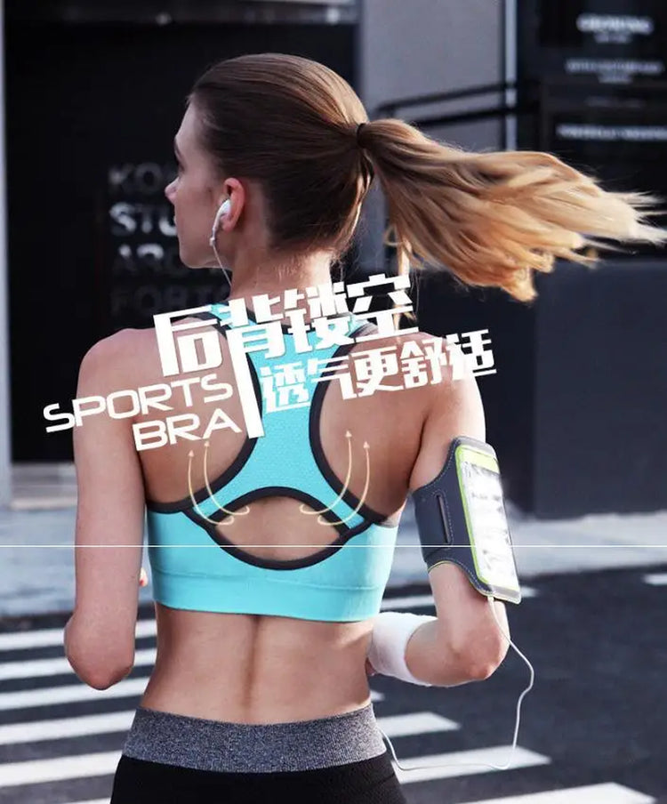 Neon Color Quick Dry Sports Bra - Stylish Yoga Gym Training Running Compression High Support Bra Top Sports Clothing Activewear