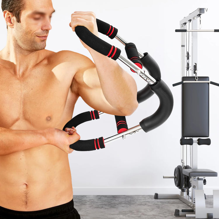 Adjustable Arm Exercise Equipment U-Shaped Upper Body Strength Builder Trainer
