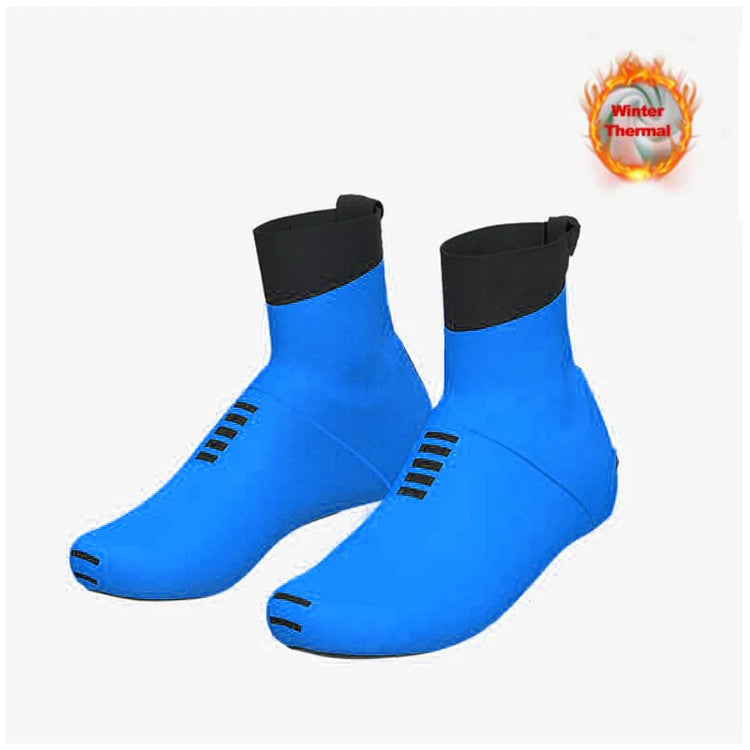 Warm Fleece Bicycle Shoe Cover for Men, Mountain Bike Overshoes, Sports Clothing, Winter, New