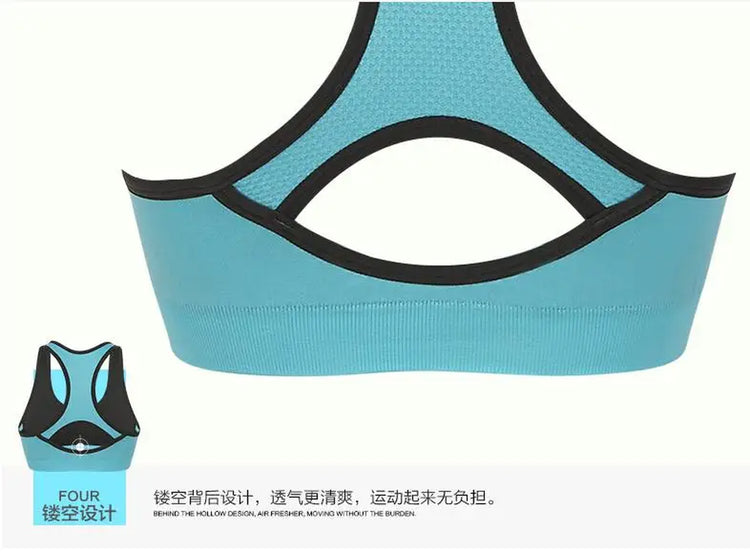 Neon Color Quick Dry Sports Bra - Stylish Yoga Gym Training Running Compression High Support Bra Top Sports Clothing Activewear