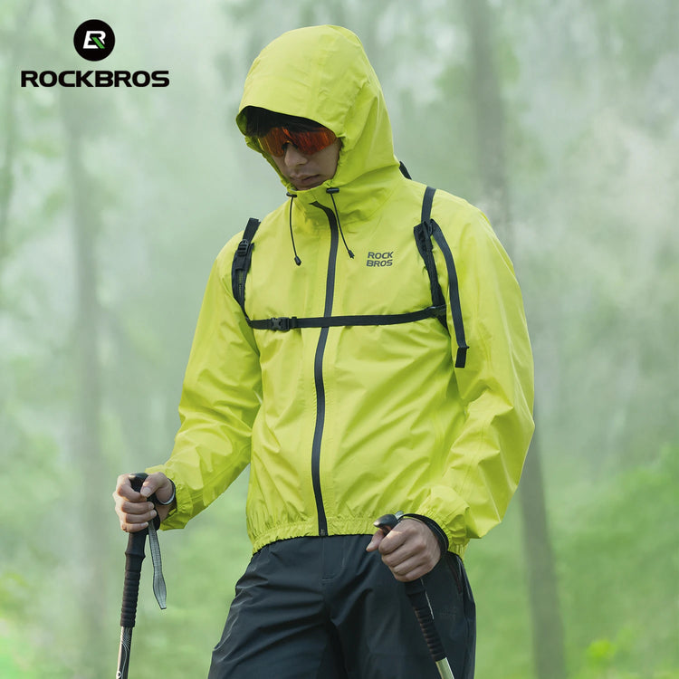 Cycling Raincoat Hooded Jacket Waterproof Breathable Leisure Coat Trekking Men Women Outdoor Sports Clothing Raincoat