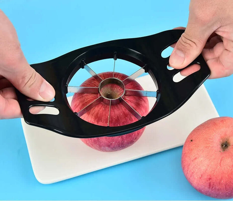 1PC Kitchen Gadgets Plastic Apple Cutter Stainless Steel Slicer Fruit Divider Household Fruit Cutter Corer Apple Cutter