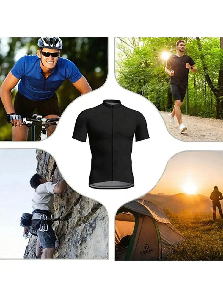 2024 Cycling Clothes Summer Men Funny Bicycle Shirt Cycle Short Sleeve MTB Jersey Road Bike Clothing