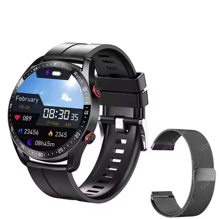 2025 New Bluetooth Call Smart Watch Men 360*360 HD Display Heart Rate Fitness Tracker ECG+PPG Business Smartwatches for Huawei