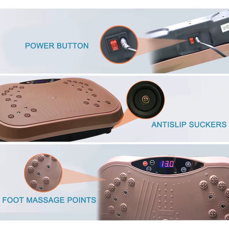 Fitness Vibration Plate Exercise Equipment Slimming Machine Body Shape Exercise Machine Vibration Platform Fit Massage Trainer