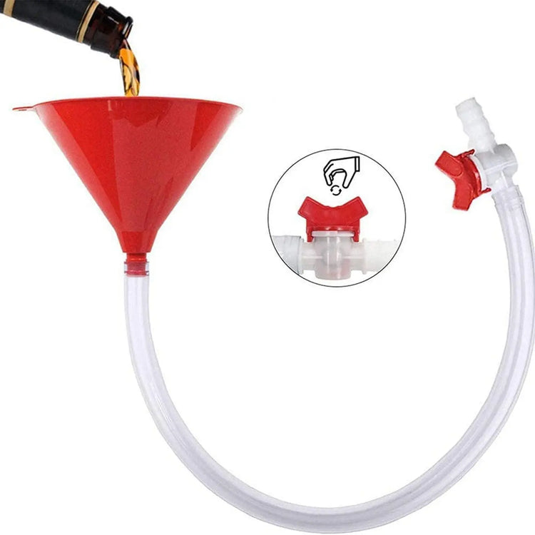 Plastic Tube Beer Filling Funnel Leakproof Long Thick Tube Beer Funnel Beer Funnel for Party Beer Festival Barware Tools