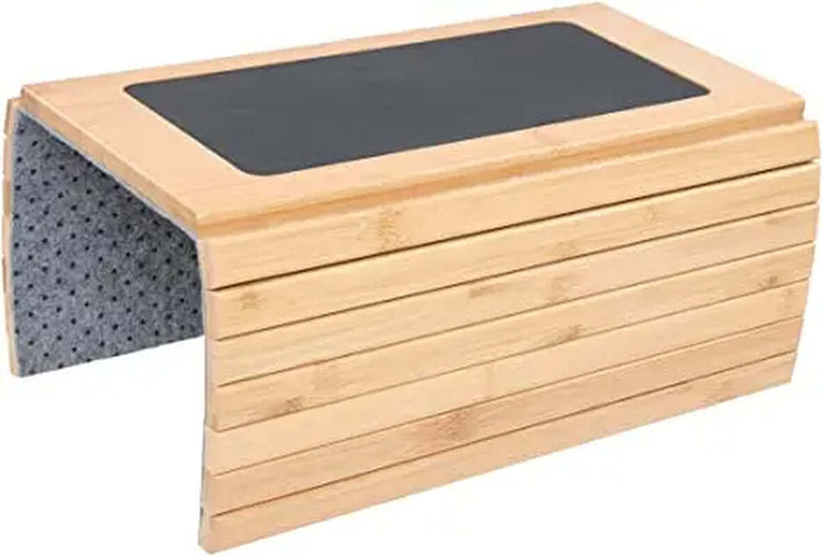 Sofa Arm Tray, Anti-Slip Couch Side Arm Tray, Couch Cup Holder, Flexible and Foldable Arm Rest Tray for Drinks, Snacks, Phone,