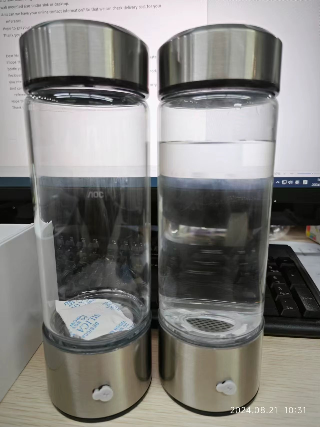 Trending Products 2025 New Arrivals Portable Rechargeable Water Electrolysis Ionizer Cup Rich Hydrogen Water Generator Bottle