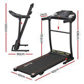 Efit Treadmill Electric Home Gym Fitness Exercise Equipment Incline 400Mm - ONLINE ONLY