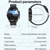2025 New Bluetooth Call Smart Watch Men 360*360 HD Display Heart Rate Fitness Tracker ECG+PPG Business Smartwatches for Huawei