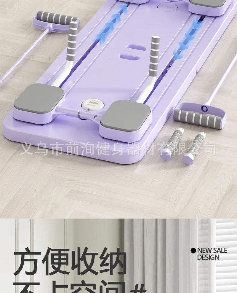 Multi-Purpose Foldable Pilates Reformer Board Upgraded Sliding Abdominal Exercise Equipment Training Ab Core Exercise Board