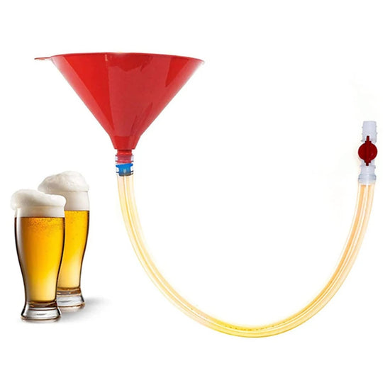 Plastic Tube Beer Filling Funnel Leakproof Long Thick Tube Beer Funnel Beer Funnel for Party Beer Festival Barware Tools