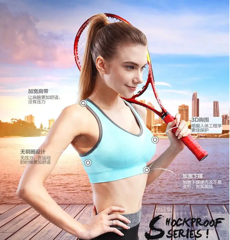 Neon Color Quick Dry Sports Bra - Stylish Yoga Gym Training Running Compression High Support Bra Top Sports Clothing Activewear