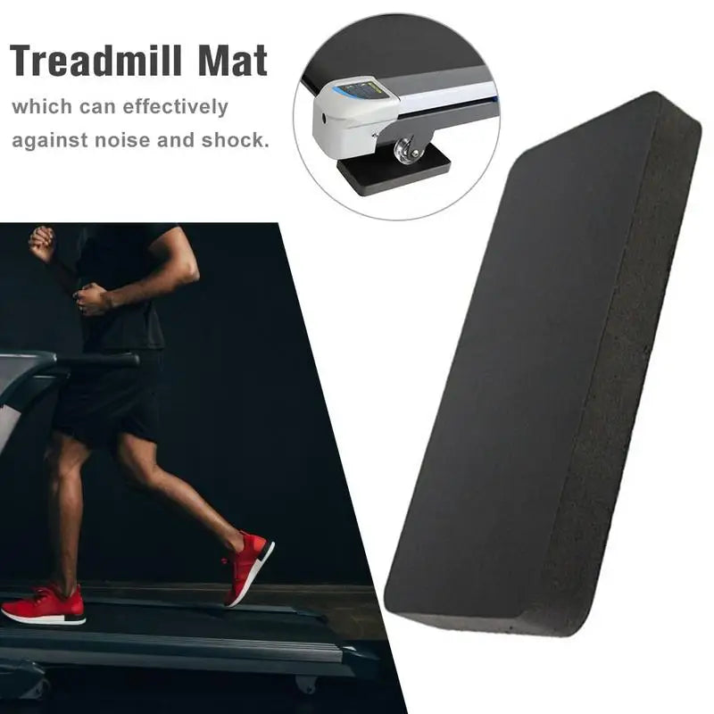 6PCS Treadmill Mat Sound Insulation Cushion Exercise Equipment Mat with High Density Rubber Shockproof Pad for Any Gym Equipment
