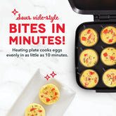 Sous Vide Style Family Size Egg Bite Maker for Breakfast Bites, Sandwiches, Healthy Snacks or Desserts & Mini Rice Cooker Steame