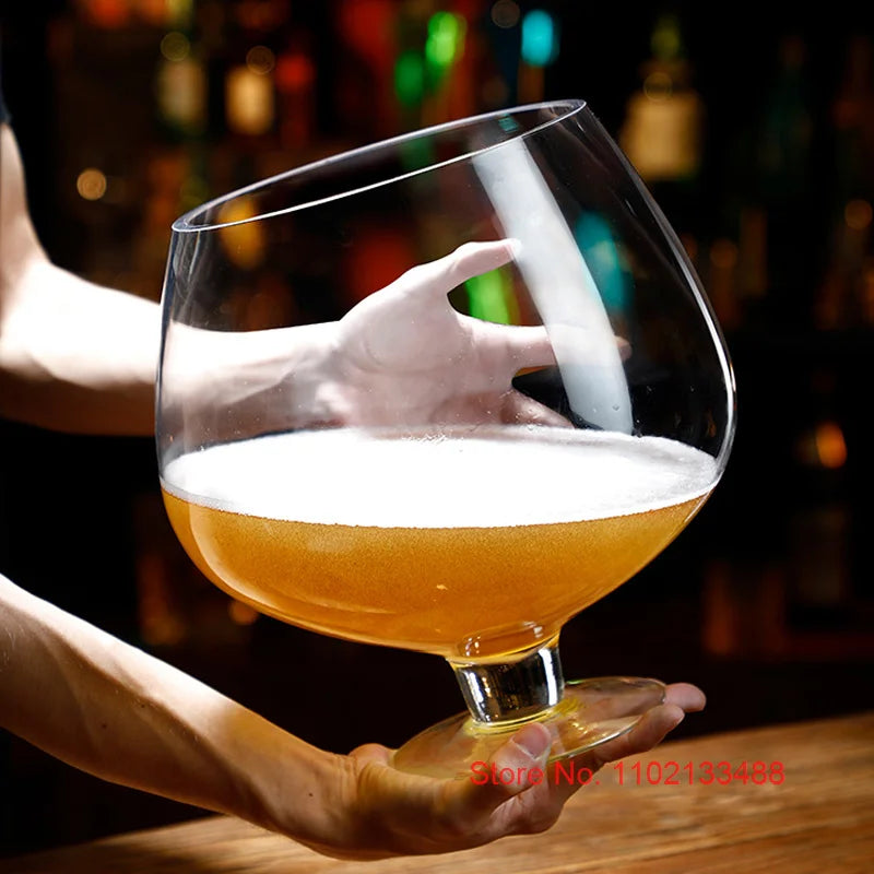 Oversized Beer Glass Mug Tricky Spoof Oktoberfest Drink Cup Large Capacity Fish Tank Beer Mug High Capacity Giant Beer Glass