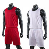 Double-Sided Wearable Basketball Jersey Sets Uniforms Sports Clothing Breathable Quick Dry Men Kids Basketball Training Suits