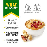 Dog Peanut Butter Bones with Cranberry Rawhide Free Chew Treats Pet Natural Mini & Big Organic Snacks Healthy Collagen & Bulk Best Chews for Small & Large Dogs