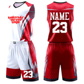 Custom Print Men Kids Basketball Jersey Sets Child College Tracksuits Breathable Men Basketball Uniforms Girls Sports Clothing