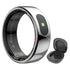 Smart Ring R08 Blood Oxygen Pressure Health Monitor 5ATM Waterproof Health and Sleep Monitor with Charging Case for Phone