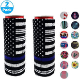 2Pack Skinny Can Cooler Bag, Wine Cooler Bag Beer Cooler for Bottles and Cans Colourful Neoprene Beer Coolies Beer Holders 12Oz