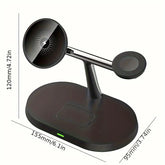 3 in 1 Magnetic Wireless Charger Stand for Iphone 12 13 14 15 16 ，Fast Charging Station for Apple Watch 10 9 8 7 6 5 Airpods Pro