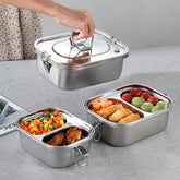 304 Stainless Steel Lunch Box Food Container Bento Box for Kids Adult Double Layer Large Capacity Tableware Food Storage Box