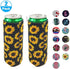 2Pack Skinny Can Cooler Bag, Wine Cooler Bag Beer Cooler for Bottles and Cans Colourful Neoprene Beer Coolies Beer Holders 12Oz