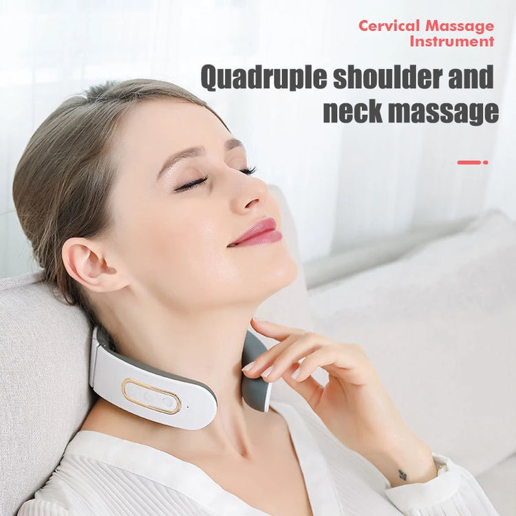 Four Head Intelligent Neck Massager Relieves Pain, Relaxes Cervical Muscles, and Provides Electric Neck Protection