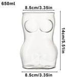 Glass Beer Mug Creative Women Body Shaped Beer Glasses Water Cup Sexy Beer Mug Cocktail Glass Pub Drinking Mugs Beer Cup