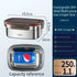 304 Stainless Steel Handle Bento Lunch Box Food Grade Refrigerator Storage Box Household Use Large Capacity Sealed Picnic Box