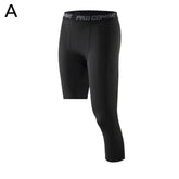 Single Leg Basketball Leggings Quick Drying Men&
