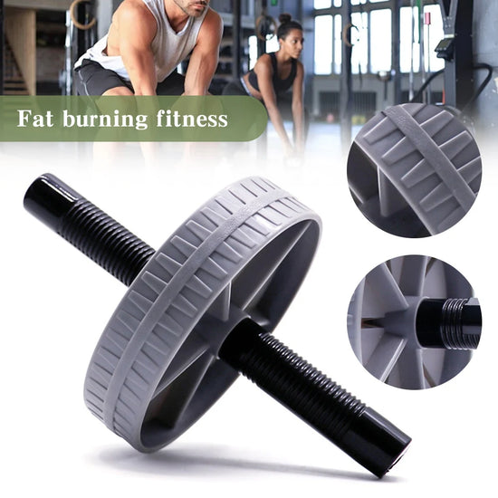 Abdominal Wheel Non-Slip Abdominal Trainer No Noise Exercise Wheel Abdominal Exerciser Strengthen Muscle Exercise Equipment