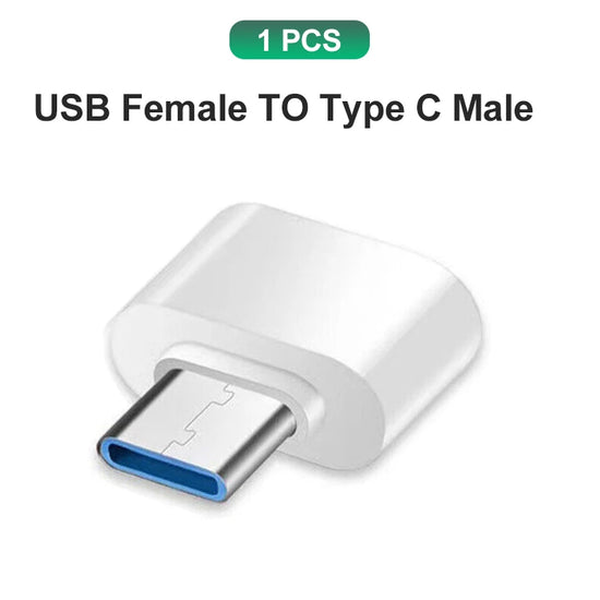 Type C to USB Adapter 3.0 USB-C 3.1 Male OTG a Female Data Connector for Macbook Pro Ipad Mini 6/Pro Macbook Air Type C Devices