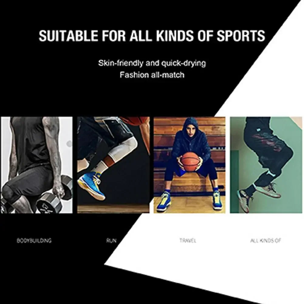 Single Leg Basketball Leggings Quick Drying Men&