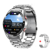 2025 New Bluetooth Call Smart Watch Men 360*360 HD Display Heart Rate Fitness Tracker ECG+PPG Business Smartwatches for Huawei