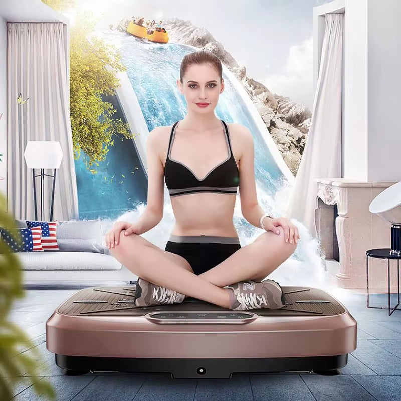 Fitness Vibration Plate Exercise Equipment Slimming Machine Body Shape Exercise Machine Vibration Platform Fit Massage Trainer
